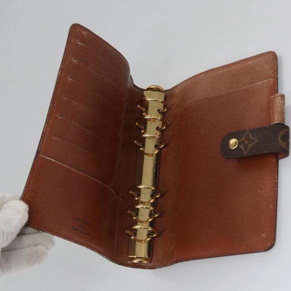 LOUIS VUITTON Monogram Agenda MM Day Planner Cover R20105 LV Auth BD008 - Picture 9 of 16